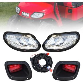 LED Head Tail Light Kit For EZGO Freedom/t48 2014-UP Gas or Electric Golf Cart Models Front Rear Replace 12V Light Kit Assembly For EZGO Freedom