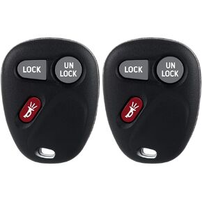 ECCPP Replacement Keyless Entry Remote Key Fob fit for Chevy S10 Chevy Silverado 1500 2500 Chevy Tahoe GMC Sierra 1500 KOBLEAR1XT (2X KOBLEAR1XT 15042968 K0BLEAR1XT)