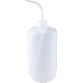 1Pc 1000ml Tattoo Bottle, 32oz Plastic Wash Bottles, Transparent Diffuser Bottle, Portable Lab Squeeze Bottle for Watering Irrigation Cans