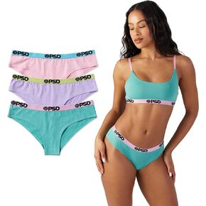 PSD Women's Pop Mdlsld Cc 4Pkbx Classic Briefs, Multi, L