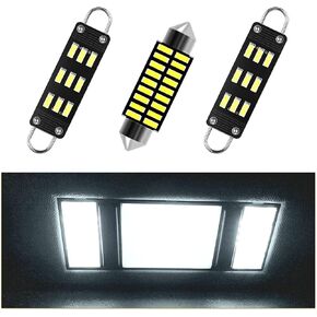 3 قطعة أضواء LED الداخلية خريطة قبة لمبات استبدال ل 1988-1998 تشيفي سيلفرادو و تشيفي جي إم سي C1500 K1500