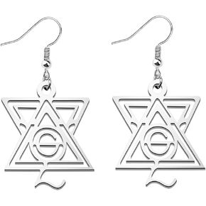 AKTAP Ghost Phantom Band Gift Nameless Ghoul Pendant Earrings Ghost Ghoul Symbol Jewelry for Women Girls