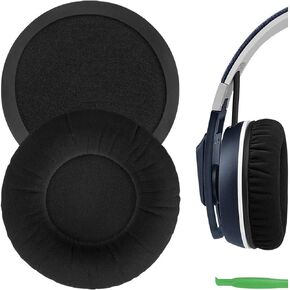 Geekria Comfort Laminated Fabric Replacement Ear Pads for Sennheiser Urbanite On-Ear Headphones Ear Cushions, Headset Earpads, Ear Cups Cover Repair Parts (Black)