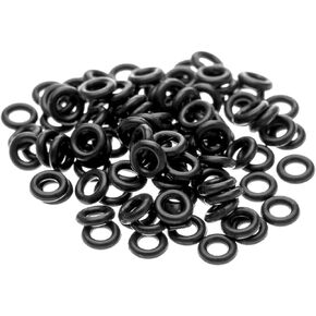 dophee 100Pcs Stems/Flights Darts Tip Rubber O Ring Black Gasket Grip Washer Grommets
