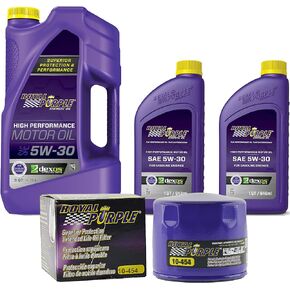 Royal Purple SAE 10W-30 Synthetic Motor Oil – 7 quarts and a 10-44 Extended Life Premium Oil Filter