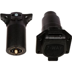 VCT 7 Poles Round Trailer Connector Male & Female RV Light Plug Connector 7-Way New