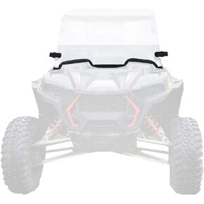 Clear Half Windshield Heavy Duty Scratch Resistant Windscreen with Two Clamps Compatible with Polaris RZR XP 1000 / 4 1000 2019-2020