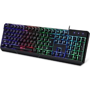 Klim Chroma Gaming Keyboard Wired USB + 2 ms Response Time + Backlit Keyboard for PC & MAC (Renewed)