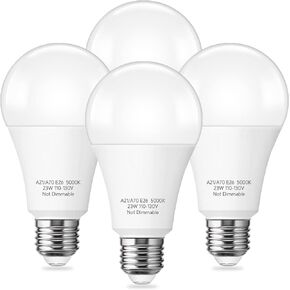 150-200W Equivalent 23W LED Bulb, A21 LED Super Bright Light Bulb, 2500 Lumens, Daylight White 5000K for Home, Office, Store, Garage, Warehouse, Garden, Commercial Lighting