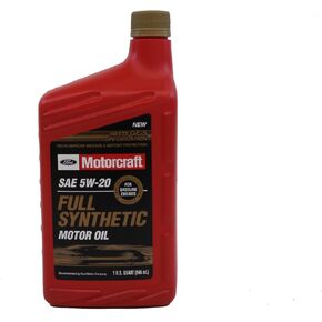 Ford Genuine XO-5W20-QFS SAE 5W-20 Full Synthetic Motor Oil - 1 Quart Bottle