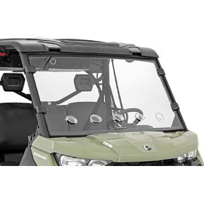 Rough Country Full Front Vented Windshield for Can-Am Defender - 98262030