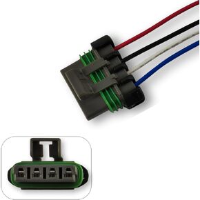 HVAC Fan Blower Motor Resistor Kit with Wire Harness Connector Plug Kit 4-Way with 7.5'' Compatible with 2005-2014 Tacoma Replaces 973-582, 87138-04052, 8713804052, RU746, RU1435