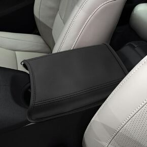 SXCY for 2024 Polestar 2 Armrest Cover 2024 Polestar 2 Center Console Cover 2024 Polestar 2 Middle Console Cover 2024 Polestar 2 Single Motor/Dual Motor Accessories Microfiber Leather Cover(Black Line