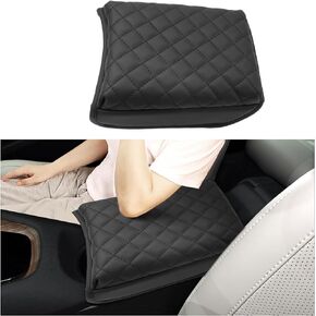 SXCY for 2024 Polestar 2 Armrest Cover 2024 Polestar 2 Center Console Cover 2024 Polestar 2 Middle Console Cover 2024 Polestar 2 Single Motor/Dual Motor Accessories Microfiber Leather Cover(Black Line