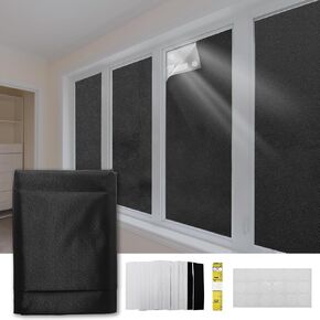 Blackout Blinds 118" x 59" Portable100% Blackout Curtains Cut to Any Size Curtains for Baby Nursery, Bedroom, Window, Dorm Room, Office or Travel Cars in Saudi Arabia