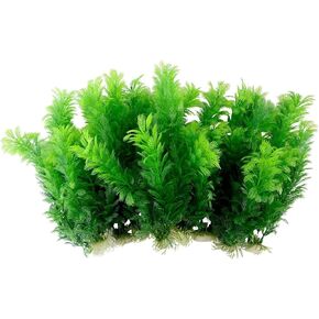 RUIAN 12 Inch Aquarium Plants Plastic Large Artificial Green Seaweed Water Plants Fish Tank Plants Decorations,10Pcs in Saudi Arabia