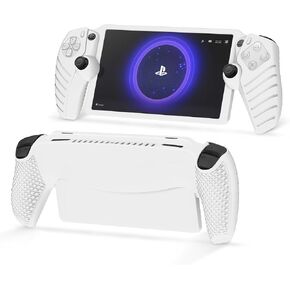 Protective Case for PlayStation Portal, PS5 Portal Remote Player Silicone Case Cover All-Around Protection and Non-Slip Thumb Grips Accessories for PlayStation Remote Player Case (Black)