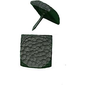 Square Clavos, Decorative Nails, Distressed, Pitted, 10 Pack (3/4")