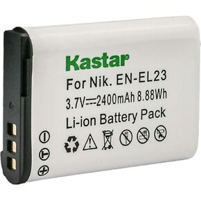 Kastar 1-Pack Battery Compatible with Nikon EN-EL23 EL23 Battery, MH-67 MH-67P Charger, Nikon Coolpix B700, Coolpix P600, Coolpix P610, Coolpix P610s, Coolpix P900, Coolpix P900s, Coolpix S810c Camera