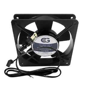 Coolerguys 120mm (120x120x25mm) 115v AC Ball Bearing Fan CG12025L115B1-T with 36" AC Power Cord