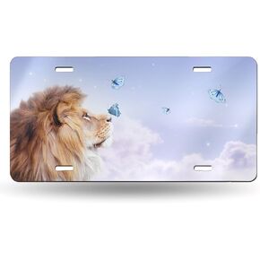 Blessed Glitter Like License Plate,Decorative Car Front License Plate Cover Vanity Tag Metal Car Plate Aluminum Novelty License Plate for Women Car 6 X 12 Inch