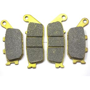 Master Chen Front Rear Brake Pads for Honda VTX 1300 VTX1300 S C R T 2003 2004 2005 2006 2007 2008 2009 2010 2011 2012 2013 - VT 1100 1995-2007 - VT 1300 2010-2015 FA196 FA174 Brakes MC0490