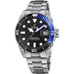 Festina Men's Automatic F20480-3F37 Black Stainless-Steel Self Wind Dress Watch