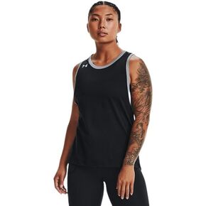 Under Armour Stadium Womens Tank Top S Black-White