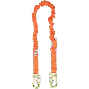 Malta Dynamics 6' Stretch Shock Absorbing Fall Protection Lanyard, OSHA/ANSI Compliant