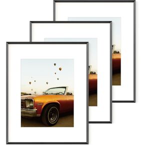 إطار صورة Fun Memories مقاس 18 × 24 باللون الأسود، وإطارات صور من الألومنيوم مقاس 18 × 24 بوصة مع حصيرة وزجاج حقيقي، وإطار ملصق معدني أسود كبير مقاس 18 × 24 بوصة للجدار، وإطارات مقاس 18 × 24 مع حصيرة مقاس 16 × 20، وإطارات فنية مقاس 24 × 18