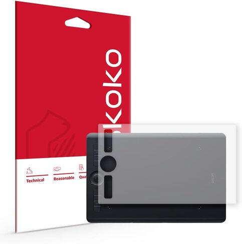 واقي شاشة skoko (قطعتان) متوافق مع Wacom Intuos Medium PTH 660 مضاد للوهج غير لامع وناعم الملمس الورقي in Kuwait