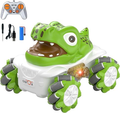 RC Stunt Car for Girls - 4WD Remote Control Car with LED Light 360° Rotating Drift Toddlers Cars Rechargable Battery 1:36 Race Car, 2.4 GHz RC Truck Toy Vehicle for 3-5 Year Old Boys Girls in Saudi Arabia