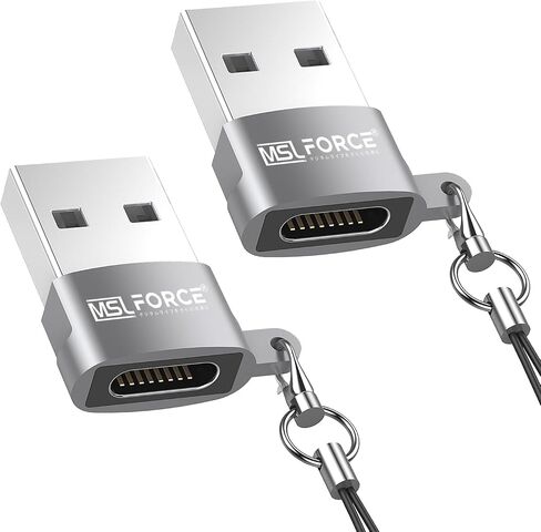 Japanese Brand, USB to USB c Adapter 2Pack, USB c to USB a Cable, Type c to USB,USB c to USB a for Apple Watch Ultra iWatch 7 8 9 iPhone 15 14 13 12 Plus Pro Max AirPods iPad Air in Saudi Arabia