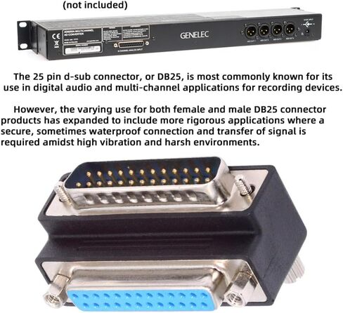 NFHK DSUB الموازي LPT AES/EBU DB25pin ذكر الجوز إلى أنثى المسمار تمديد محول DB موصل حتى 90 درجة بزاوية in Kuwait