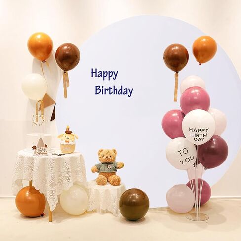 Black Round Arch Backdrop Cover 7.2 FT Round Backdrop Cover Fitting Balloon Circle Backdrop Arch Cover for Birthday Party Bridal Shower Wedding Backdrop Decoration (Black, 7.2 FT) in Saudi Arabia