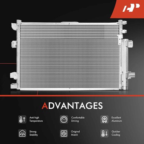 A-Premium A/C Condenser Replace# 68002779AA - Compatible with 2007-2008 Chrysler Pacifica 3.8L 4.0L in Saudi Arabia