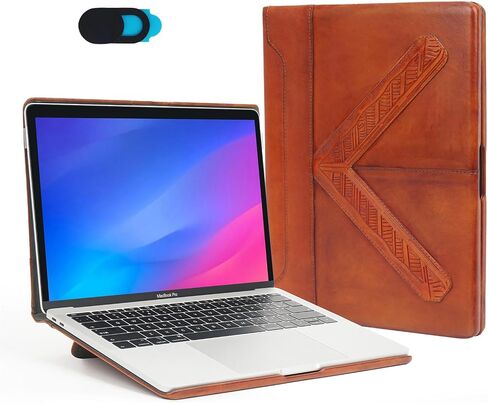 TYTX Compatible with MacBook Pro Leather Case 13 Inch 2016-2022 (A1989 A1706 A1708 A2159 A2289 A2251 A2338 M1 M2), with a Camera Cover Slide for Free in Saudi Arabia