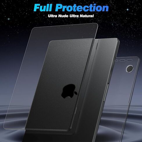 EooCoo [Ultra Thin Armor] Case Compatible for MacBook Pro 16 inch 2024-2021 M3 M2 M1 A2991 A2780 A2485, [100% Match Space Black] [Anti-Fingerprint] Hard Shell&Keyboard Skin, Space Black Clear in Saudi Arabia