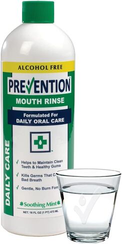 Prevention Daily Care Mouthwash Alcohol-Free | Value 4 Pack, Gentle Hydrogen Peroxide Mouthwash, The Original Alcohol Free Mouthwash in Saudi Arabia