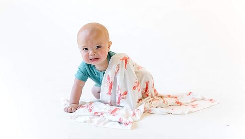 Large Premium Knit Baby Swaddle Receiving Blanket "Skipper" by Copper Pearl in Saudi Arabia
