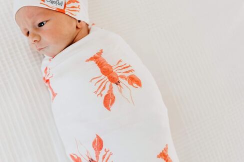 Large Premium Knit Baby Swaddle Receiving Blanket "Skipper" by Copper Pearl in Saudi Arabia
