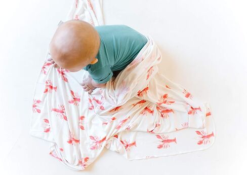 Large Premium Knit Baby Swaddle Receiving Blanket "Skipper" by Copper Pearl in Saudi Arabia