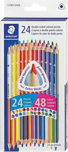 STAEDTLER® Duo Ended Color Pencils, Assorted Colors, Box Of 24 in Saudi Arabia