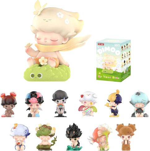 POP MART DIMOO by Your Side Series Figures, DIMOO Blind Box Figures, Random Design Action Figures Collectible Toys Home Decorations, Holiday Birthday Gifts, Single Box in Saudi Arabia