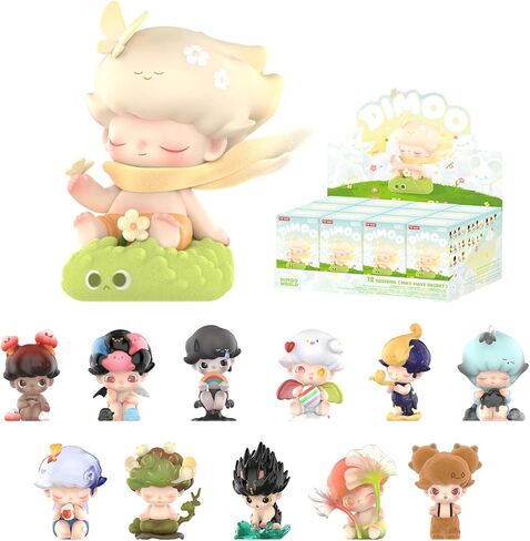 POP MART DIMOO by Your Side Series Figures, DIMOO Blind Box Figures, Random Design Action Figures Collectible Toys Home Decorations, Holiday Birthday Gifts, Single Box in Saudi Arabia
