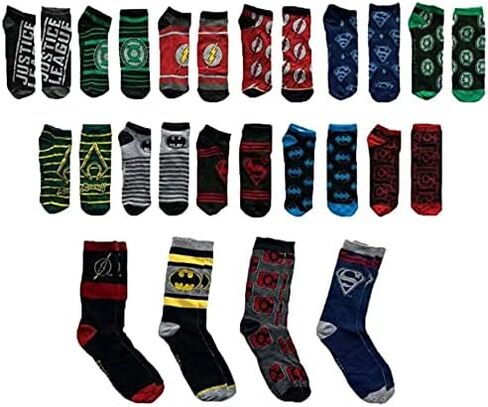 DC Comics Justice League 15 Days of Socks - Crew & Low Cut in Saudi Arabia