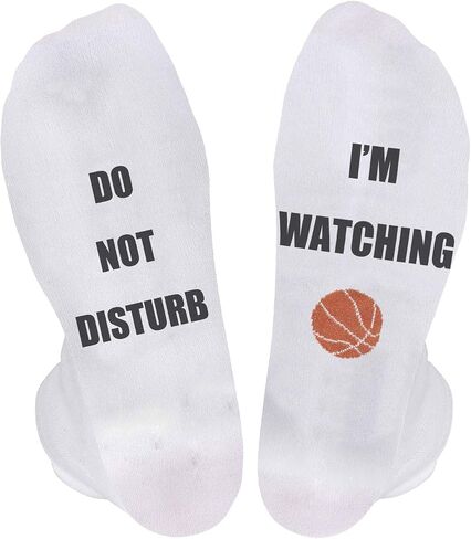 Do Not Disturb I'm Watching Basketball Funny Socks for NBA Fans One Size Fits All Gift Socks in Saudi Arabia