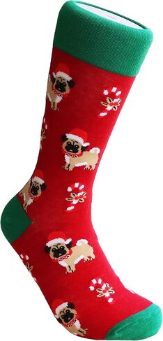 Sock Society Christmas Unisex Men Women Fun Dress Casual Pattern Crew Funny Xmas Socks Gift Box in Saudi Arabia