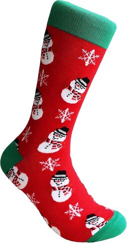 Sock Society Christmas Unisex Men Women Fun Dress Casual Pattern Crew Funny Xmas Socks Gift Box in Saudi Arabia