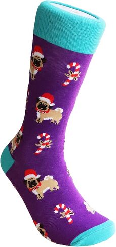 Sock Society Christmas Unisex Men Women Fun Dress Casual Pattern Crew Funny Xmas Socks Gift Box in Saudi Arabia